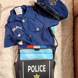 Halloween toddler police costume 3T/4T new